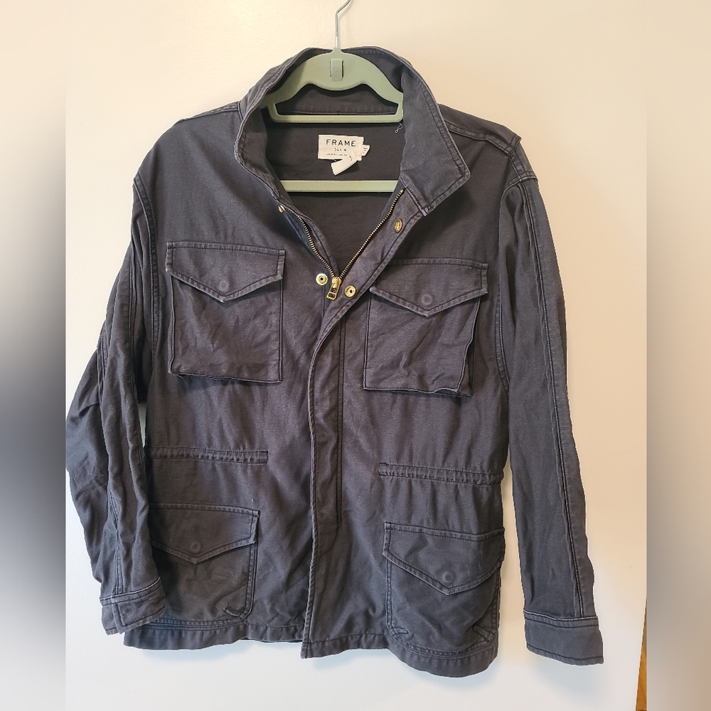 Frame Women's Service Utility Cotton Jacket Military Jacket